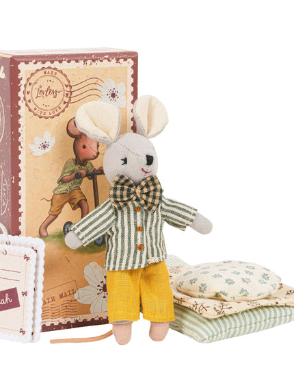 Levlovs Mouse Noah in Stamp Holder Box with Bedding