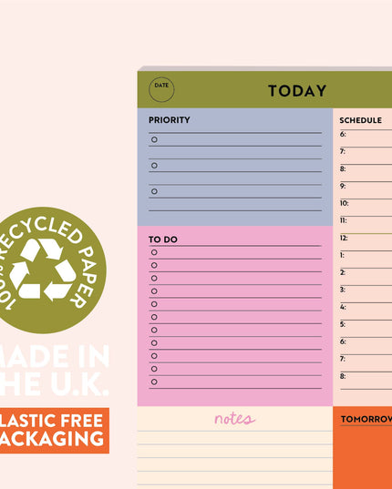 A5 Daily Planner Pad | Block My Life