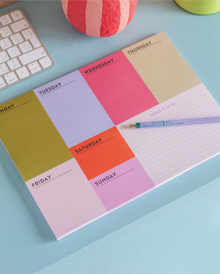 A4 Weekly Planner Pad | Block My Life