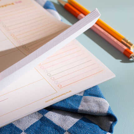 A5 Colourful Meal Planner & Shopping List