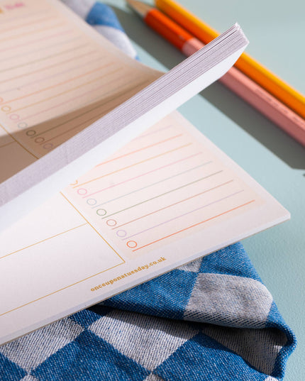 A5 Colourful Meal Planner & Shopping List