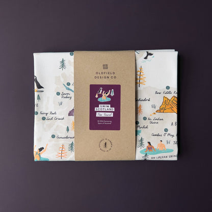 Swim Scotland Tea Towel - The Red Squirrel