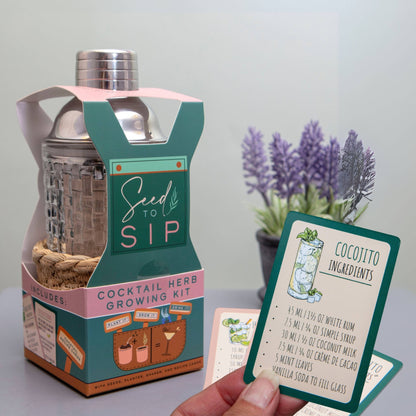 Seed to Sip Grow Your Own Cocktails Gift Set - The Red Squirrel