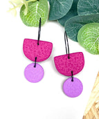 Dangle - Lilac / Hoop - Black
