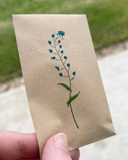 Wildflower Seeds - Forget Me Not Pattern - Seed Packets