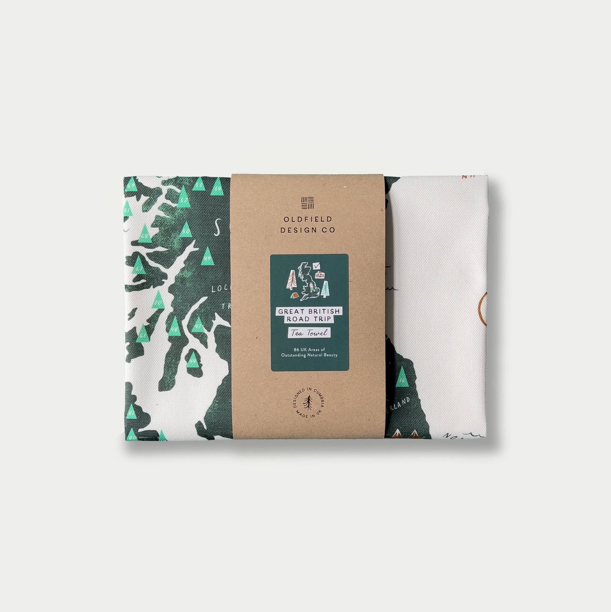 Great British Road Trip Tea Towel - The Red Squirrel