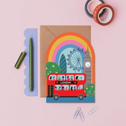 London Rainbow Card - The Red Squirrel