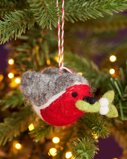Felt Carry Robin Decoration