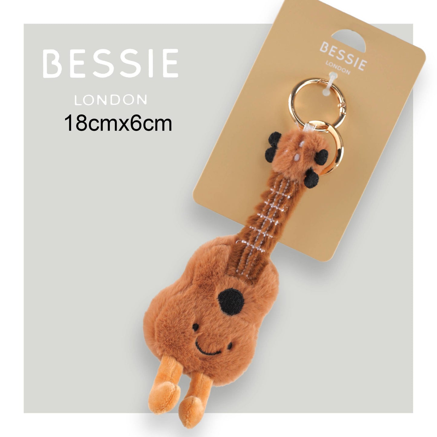 Plus Ukulele Bag Charm - Bessie London - The Red Squirrel