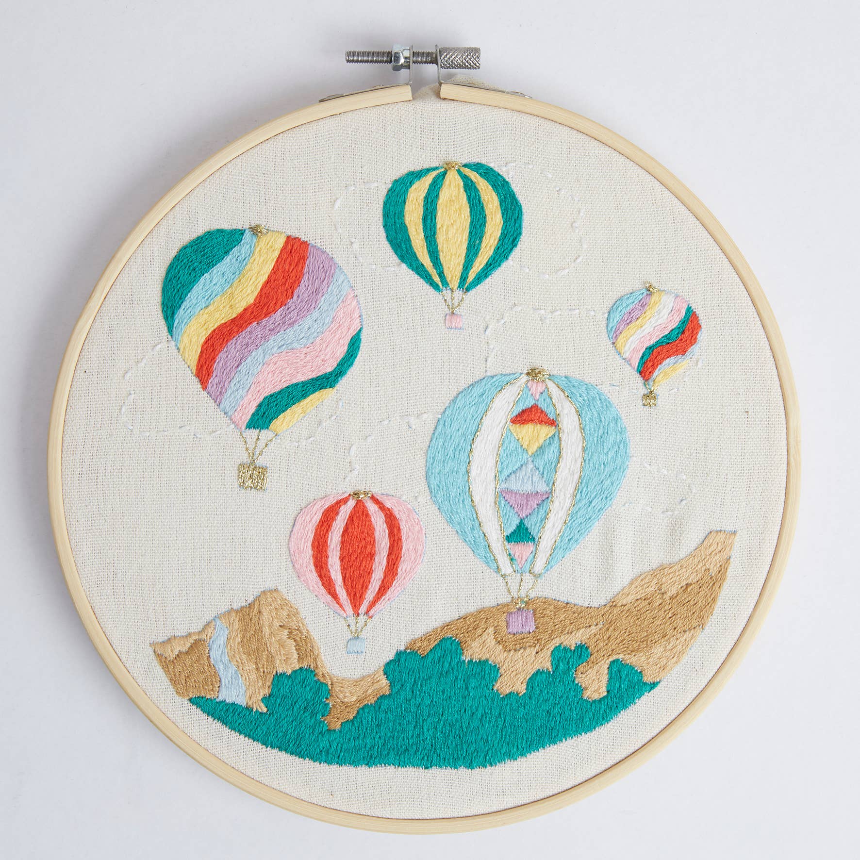 Sew & So On Embroidery Sewing Craft Kit - Balloon Festival - The Red Squirrel