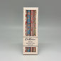 Set of 4 ballpoint pens in floral packaging with Cath Kidston branding on a gray background