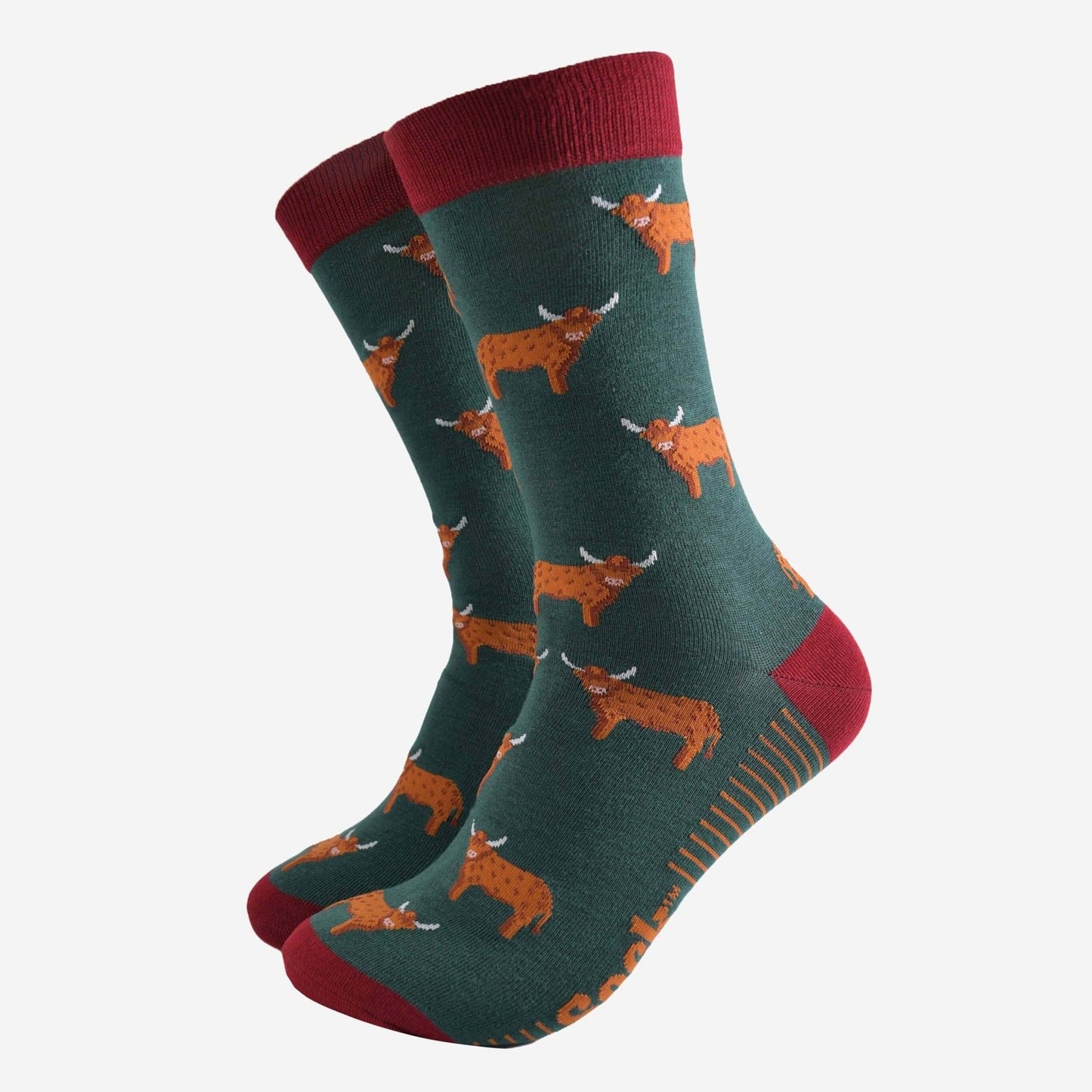 Men's Highland Cow Bamboo Socks - The Red Squirrel