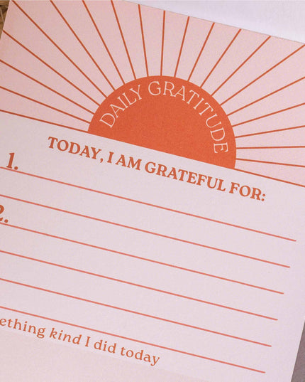 Daily Gratitude Pad | Sun Ray | A6