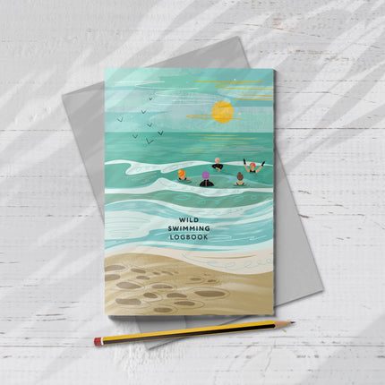Wild swimming logbook into the sea we go - stocking filler