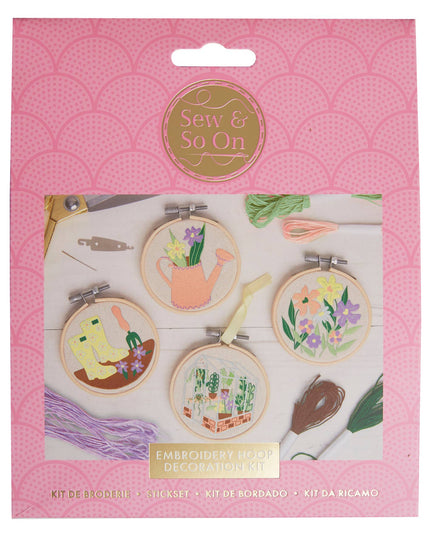 Sew & So On Embroidery Craft Stitch Kit - Garden Design