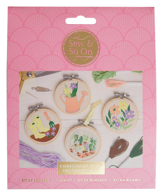 Sew & So On Embroidery Craft Stitch Kit - Garden Design