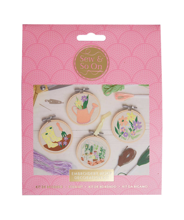 Sew & So On Embroidery Craft Stitch Kit - Garden Design
