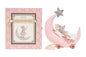 Decorative toy with a mouse on a pink moon and star, featuring Levlovs branding.