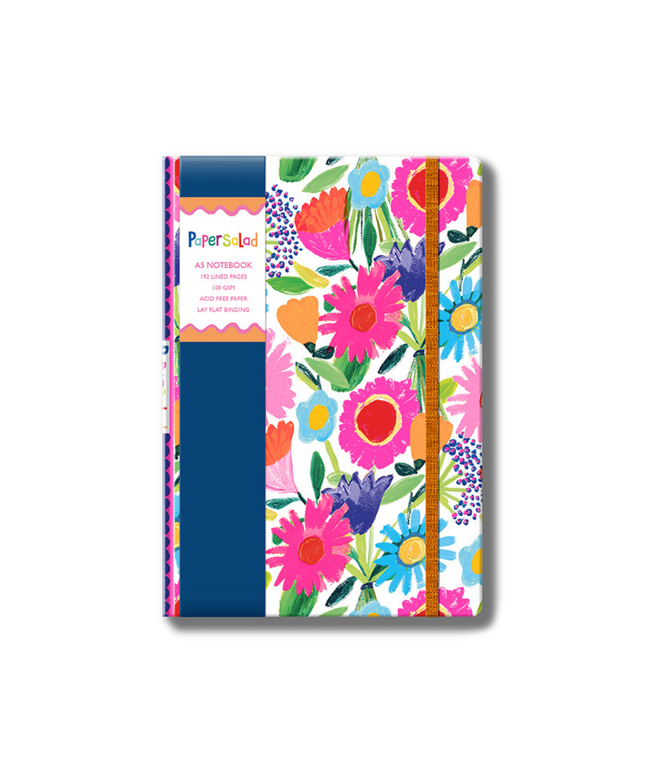 A5 Notebook - Flowers Paper Salad Journal Notebook