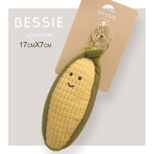 Plush Sweet Corn Bag Charm - The Red Squirrel