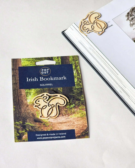 Irish wooden Squirrel bookmark