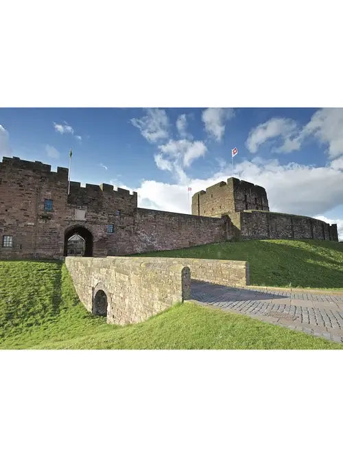 Steve Blake Photography Greetings Cards featuring a scenic view of a historic castle in the Lake District.