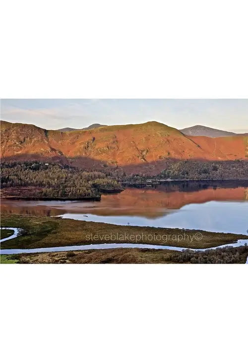 Steve Blake Photography Greetings Cards featuring a stunning landscape of the Lake District with reflections in the water.