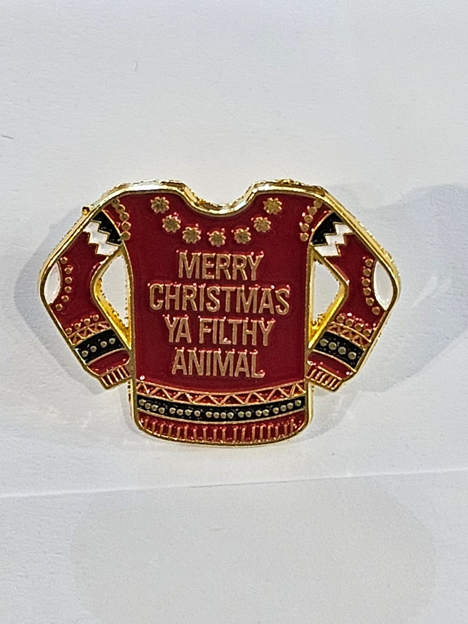 Christmas pin badges - The Red Squirrel