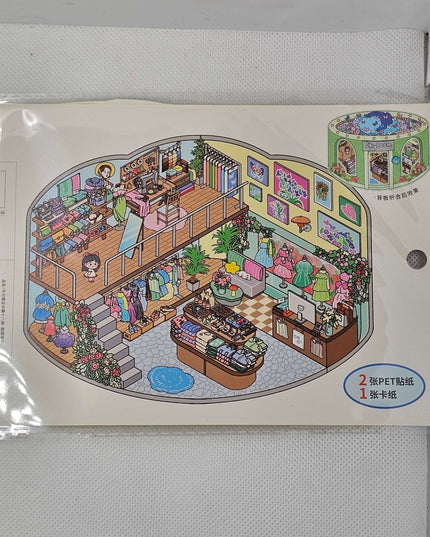 DIY Sticker packs - Make a scene with stickers Clothes Shop