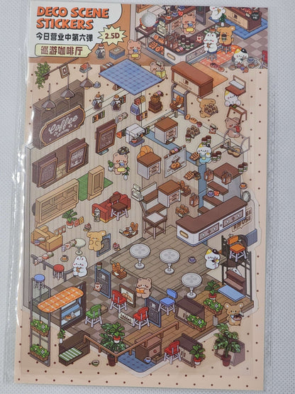 DIY Sticker packs - Make a scene with stickers - The Red Squirrel