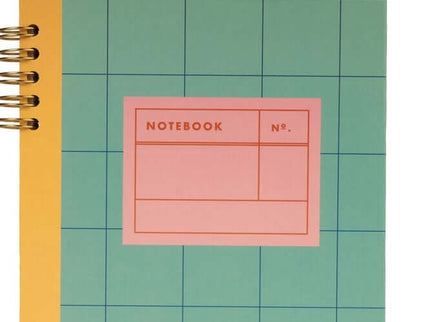 Spiral Bound A5 notebook - Kikkerland Green