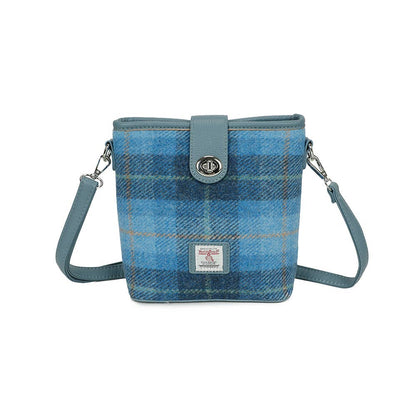 Harris Tweed Skye Blue Shoulder Bag - Blue - The Red Squirrel