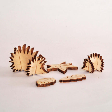 Wooden Model Animal Kits Hedgehog