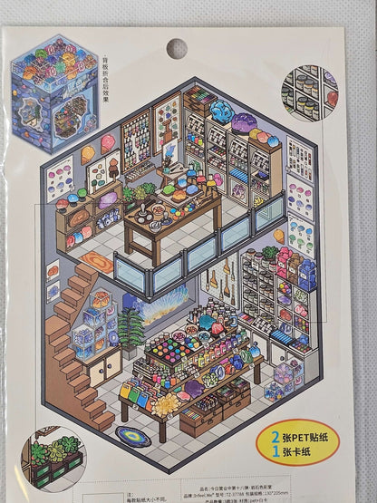 DIY Sticker packs - Make a scene with stickers - The Red Squirrel