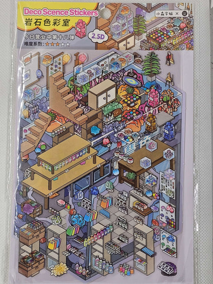 DIY Sticker packs - Make a scene with stickers - The Red Squirrel