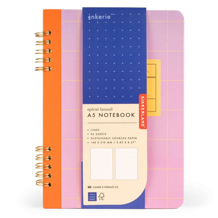 Spiral Bound A5 notebook - Kikkerland