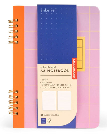 Spiral Bound A5 notebook - Kikkerland