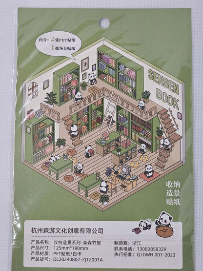 DIY Sticker packs - Make a scene with stickers - The Red Squirrel