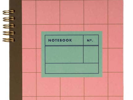 Spiral Bound A5 notebook - Kikkerland Pink