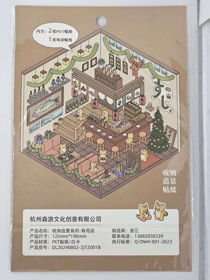 DIY Sticker packs - Make a scene with stickers - The Red Squirrel