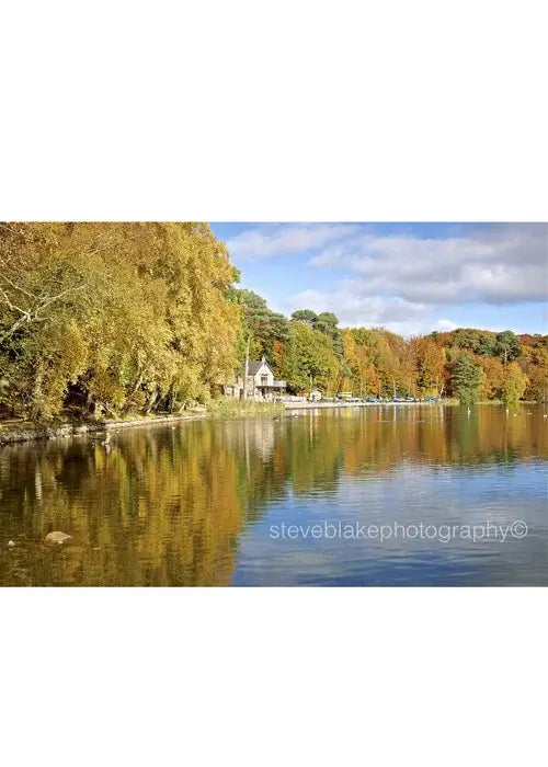 Steve Blake Photography Greetings Cards featuring a scenic view of the Lake District with colorful autumn foliage.