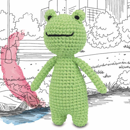 Knitty Critters - Pouch Pals - Trevor The Frog Crochet Kit