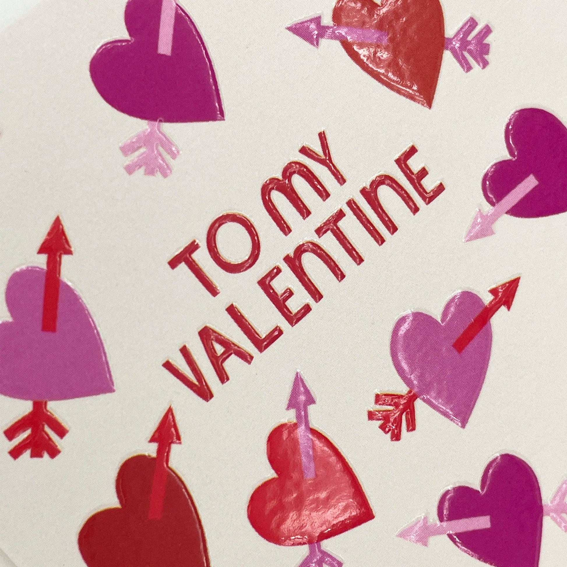 To my Valentine - Valentines Day Card - The Red Squirrel