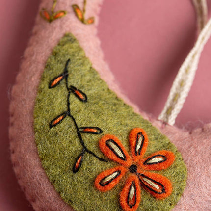 Folk Birds Felt Craft Kit - Makes 5 Embroidered Decorations | Corinne Lapierre