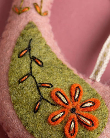 Folk Birds Felt Craft Kit - Makes 5 Embroidered Decorations | Corinne Lapierre