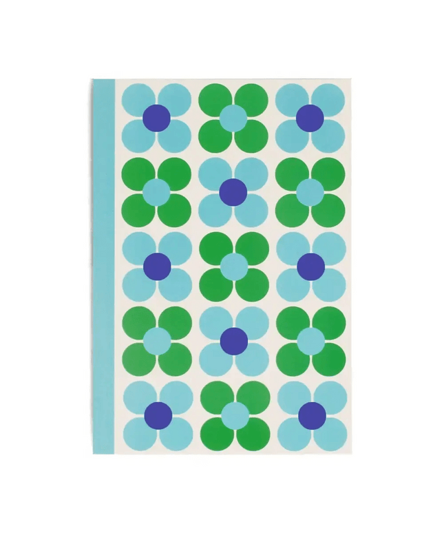 A5 Notebook - Blue And Green Daisy