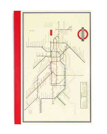 A5 Notebook - TFL Heritage Tube Map