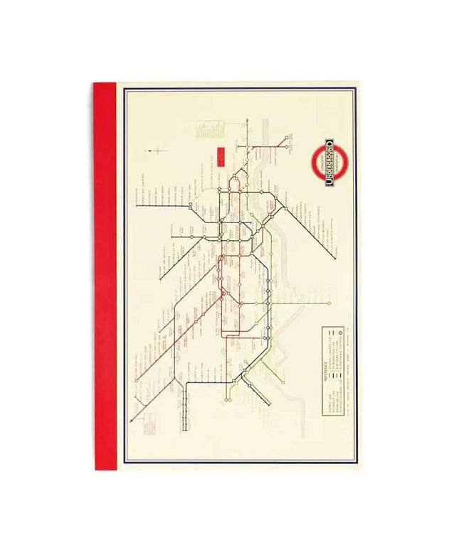 A5 Notebook - TFL Heritage Tube Map