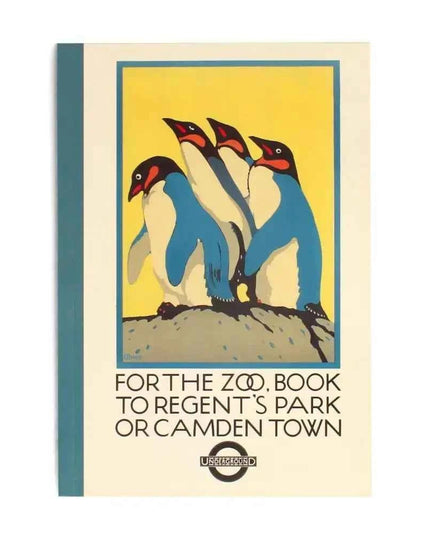 A5 Notebook - TFL Vintage Poster "For The Zoo…"