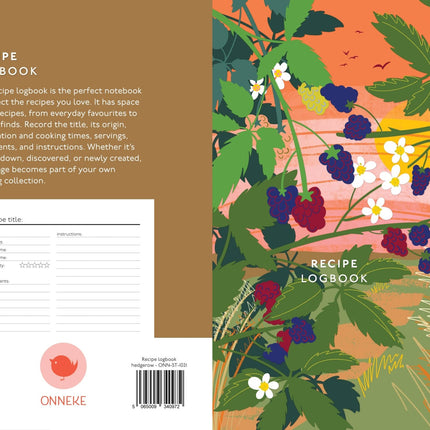 A5 Recipe Logbook journal for home cooking - The Red Squirrel